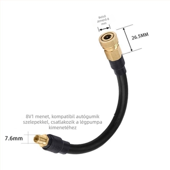 Kézi magasnyomású pumpa 8 mm-es gyorscsatlakozóval és női–férfi menetátalakító adapterrel DIY kávégéphez