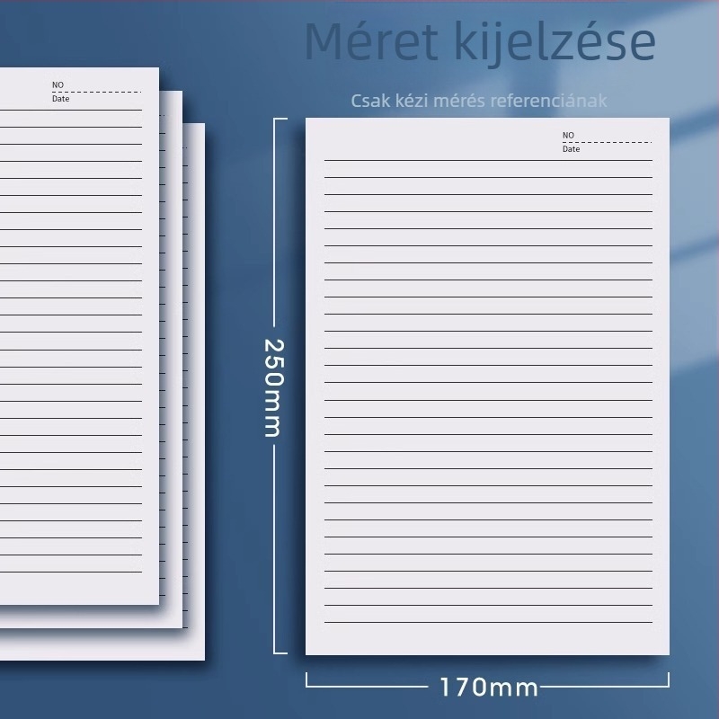 Pengyi rácsos jegyzetfüzet – kétoldalas rács, vastabb papír, kitéphető oldal