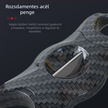 V alakú szivarvágó, kiváló minőségű rozsdamentes acélból, hordozható