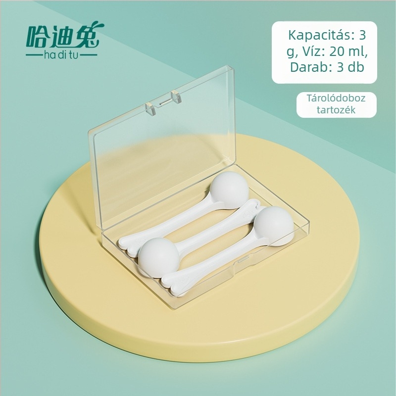 Baba tejpor mérőkanál – adagolókanalak, élelmiszer-minőségű PP