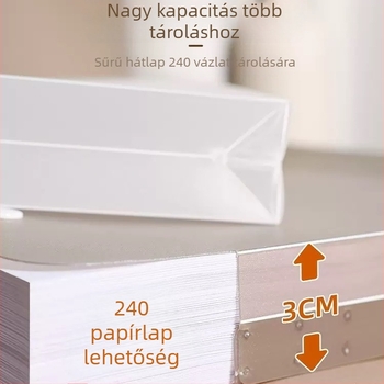 Hordozható rajzalbum kapcsos zárással, PP anyag, művészeti tároló mappa