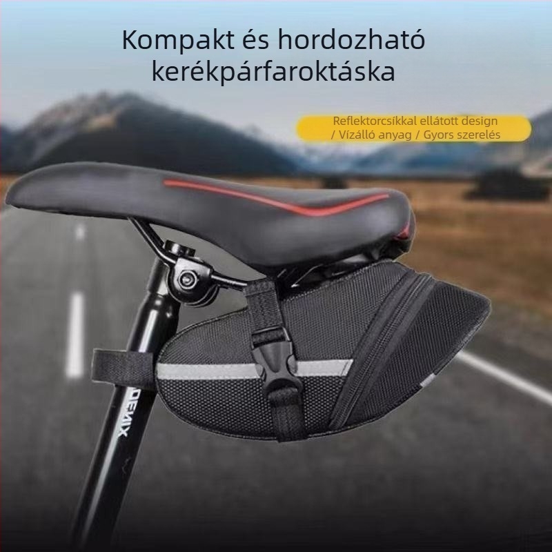 Kerékpár nyereg táska, PVC, 086-os modell, kényelmes és praktikus