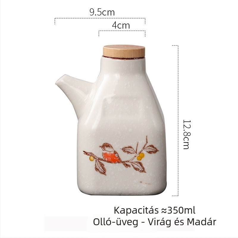 Amber Art Kerámia olajtartó kanna és mártóedény, Kerámia anyag, Új kínai stílus, Első osztályú minőség
