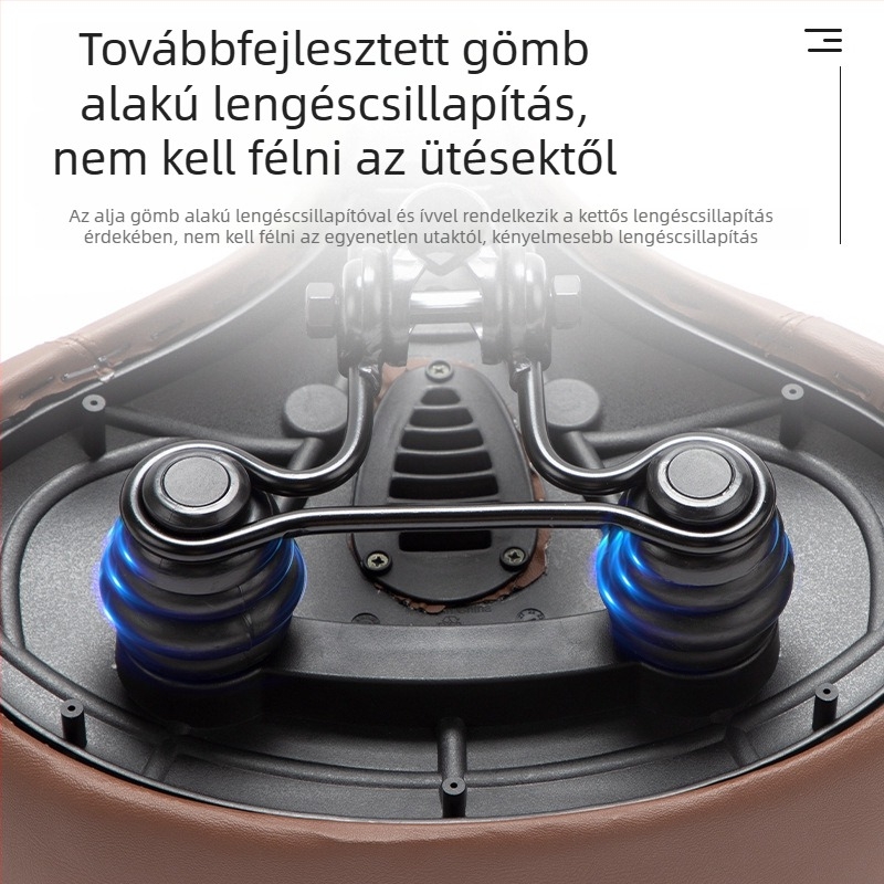 Elektromos kerékpár nyereg üreges kivitelben, kényelmes, ütéscsillapító, extrán nagy, lélegző ülőbetét