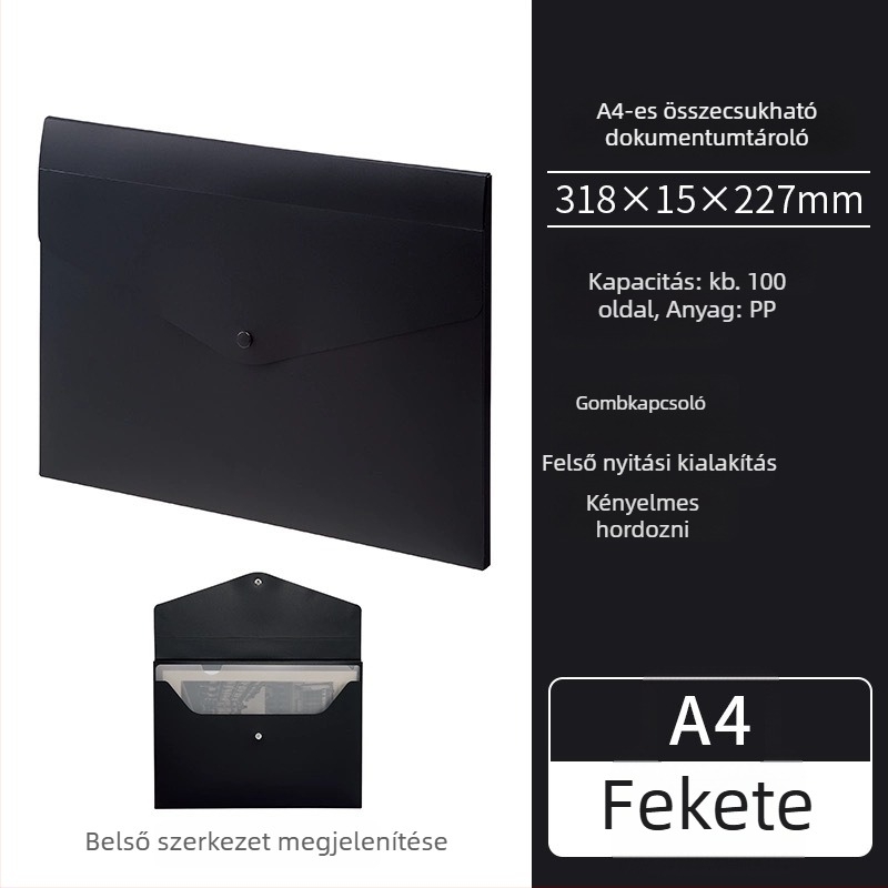 Lihit Lab felsőnyitású irattartó doboz táblás klipekkel, egyrészes klip, modell A-5092, klipsz mérete 1, általános papírméretekhez