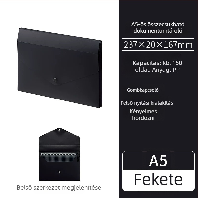 Lihit Lab felsőnyitású irattartó doboz táblás klipekkel, egyrészes klip, modell A-5092, klipsz mérete 1, általános papírméretekhez