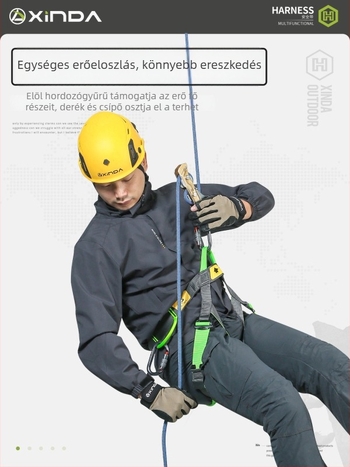 Féltestes biztonsági hám kültéri hegymászáshoz és sziklamászáshoz, könnyű és kényelmes, ereszkedési felszerelés