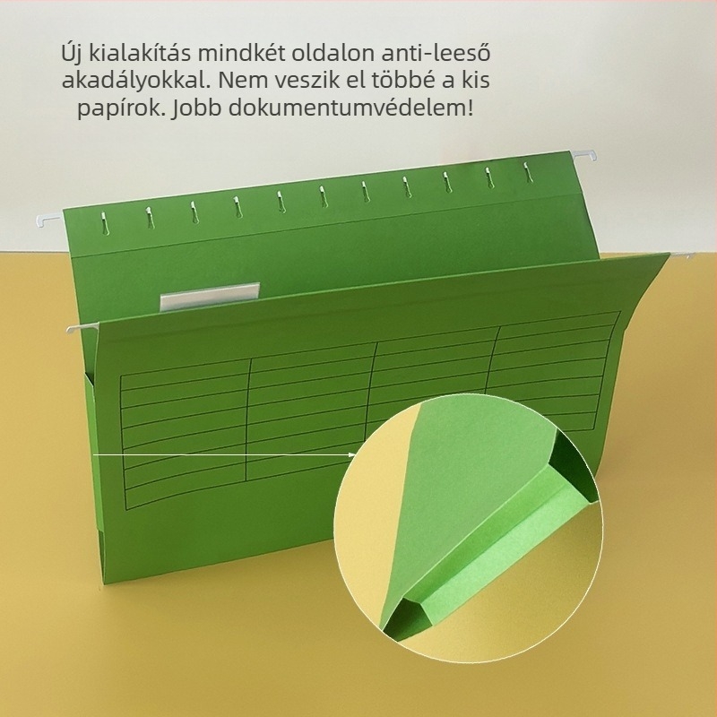 Lógó irattartó mappa osztóval, nagy kapacitású, akordion-stílusú, papírból készült