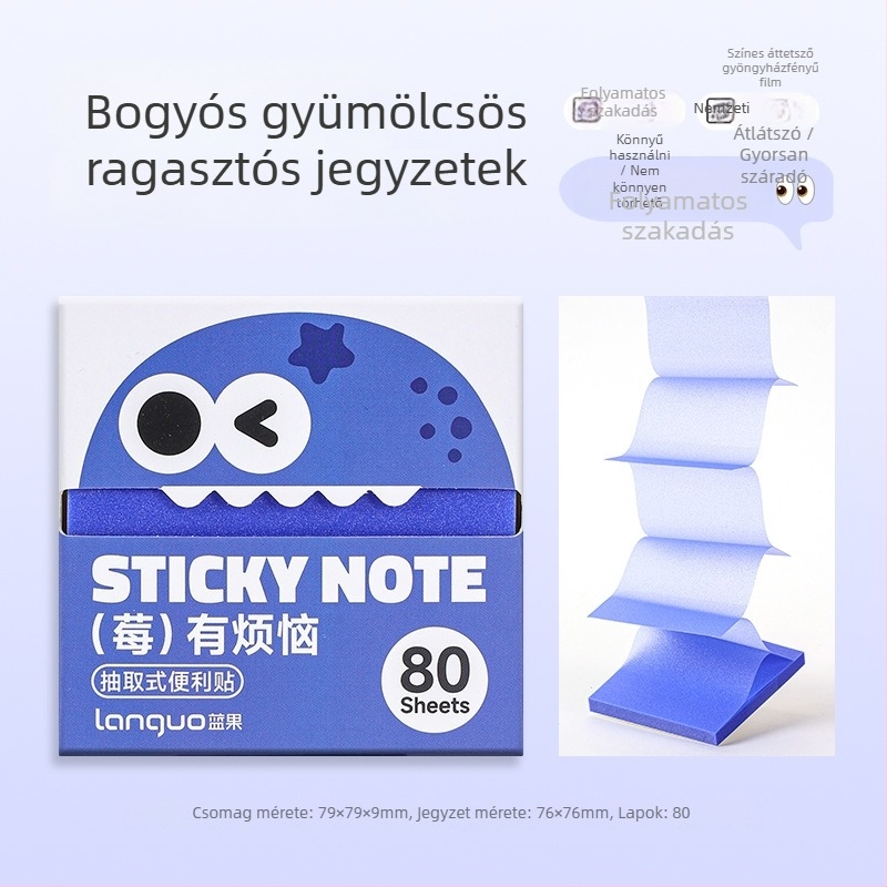 Blue Fruit ragasztós jegyzetek, 100 belső oldalak