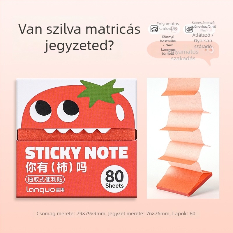 Blue Fruit ragasztós jegyzetek, 100 belső oldalak