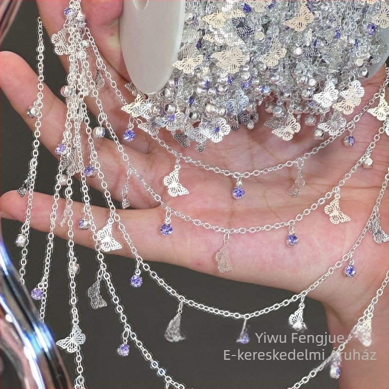 DIY Ékszerlánc — fém, elektroplating, származás Yiwu, típus: lánc, őszi 2025 megjelenés