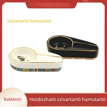 Kerámiás szivar hamutartó – japán stílusú, hordozható, otthoni luxus kiegészítő
