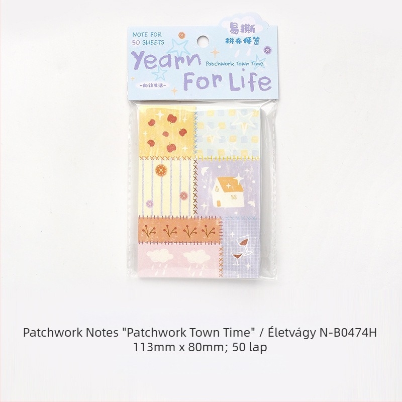 Patchwork Town Time Series kollázsfüzet téphető oldalakkal a DIY kolázshoz — Márka: Lover of letters; Anyag: írópapír; Stílus: Egyszerű; Gyártás: Nyomtatott