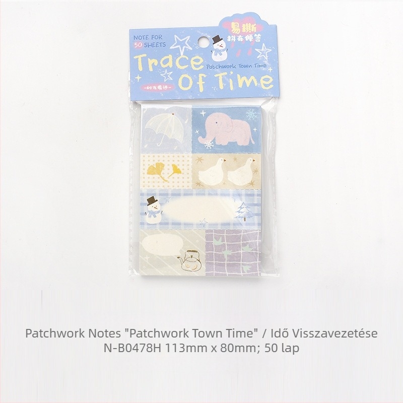 Patchwork Town Time Series kollázsfüzet téphető oldalakkal a DIY kolázshoz — Márka: Lover of letters; Anyag: írópapír; Stílus: Egyszerű; Gyártás: Nyomtatott