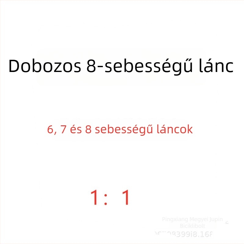 Bicikli lánc, 8–12 sebességhez, hegyi és országúti kerékpárokhoz, 116 láncszem, acélból