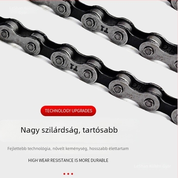 Kerékpárlánc, modell 985, szénacél, egysebességes, kompatibilis gyerekbiciklikkel 24/26
