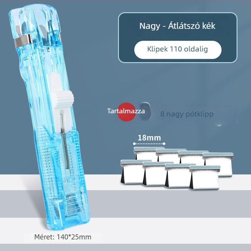 Nagy szívó klipsz fájlokhoz és dokumentumokhoz, iskolai és irodai papírokhoz