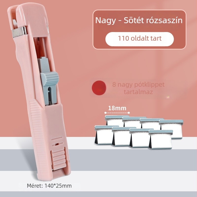 Nagy szívó klipsz fájlokhoz és dokumentumokhoz, iskolai és irodai papírokhoz