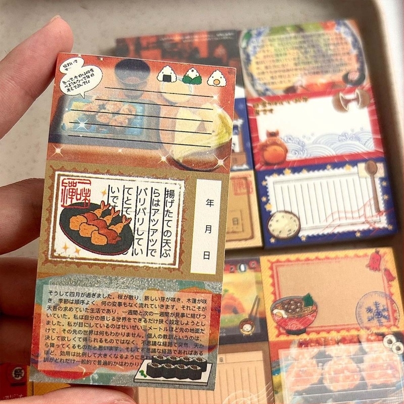 Wow Wow Card Kollázs Napló Készlet – írópapír, japán stílusú nyomtatás, kolázs anyagok