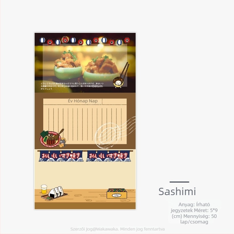 Wow Wow Card Kollázs Napló Készlet – írópapír, japán stílusú nyomtatás, kolázs anyagok