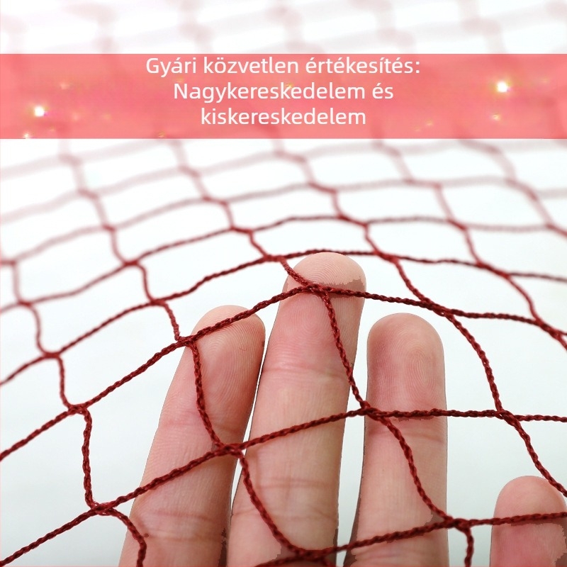 Badminton háló – Polipropilén kötés nélküli háló, Márka Aerobics, Nyomtatott logó, Testreszabás elérhető, Alkalmas badmintonhoz, tenishez és más labdajátékokhoz
