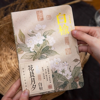 Ősi kínai stílusú notesz üres belső oldalakkal, ragasztott kötés, papíralapú borító, 100–200 oldal
