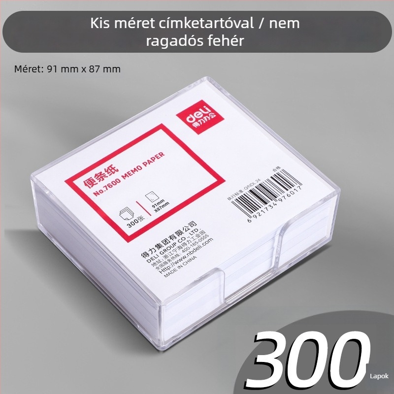 Jegyzetlapok dobozos készlet, 300 lap, ragasztó nélküli