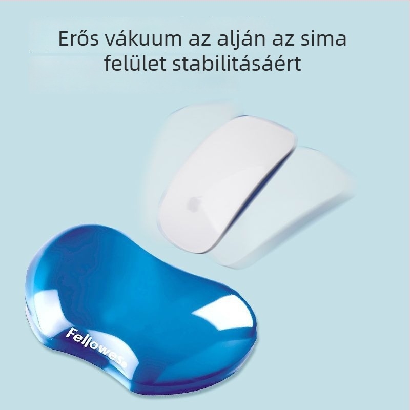 Nagy gumiból készült csuklótámasz egérhez – irodai és játékos használatra, egyoldalas, csuklótámasz, modell 91177