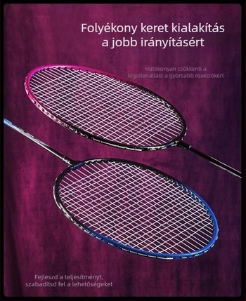 Badmintonütő ultrakönnyű amatőr junioroknak, Ferroalloy váz, 95–100 g, egyenes nyelet, G1 fogantyú