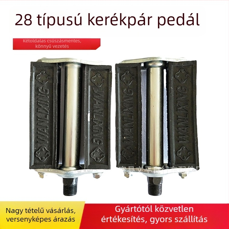 Yifan kerékpárpedál, Modell 28, Vasból készült, Kompatibilis kerékpárokkal