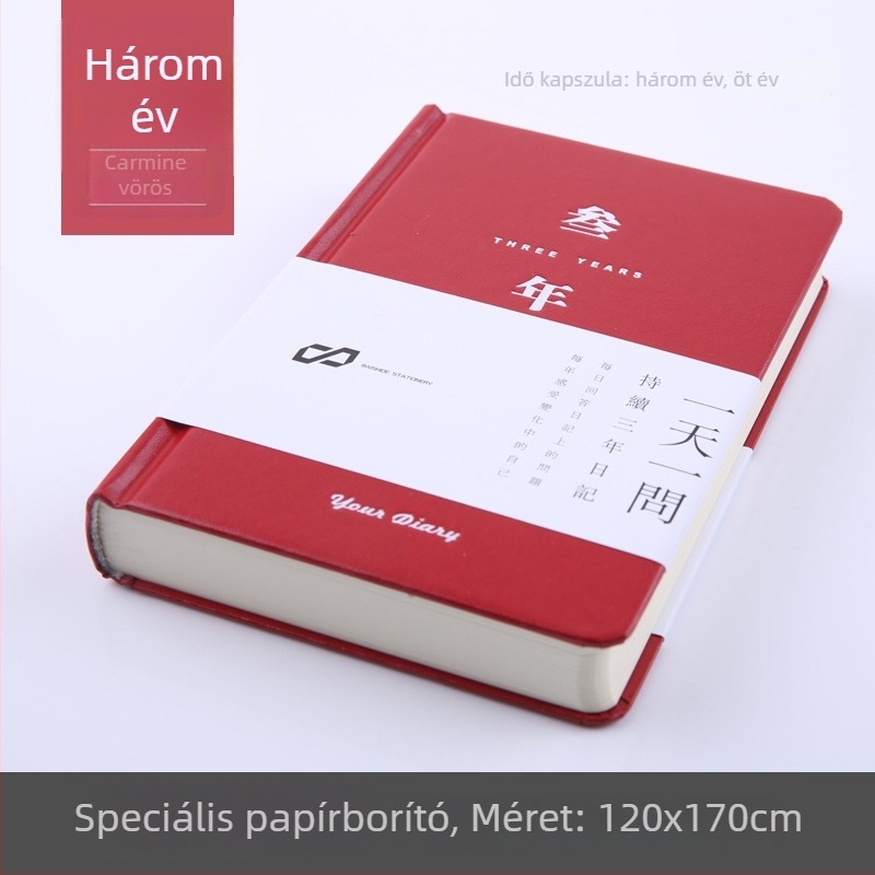 Bershid notesz műbőr borítóval, drótos kötés, kreatív stílus, 80 gsm papír