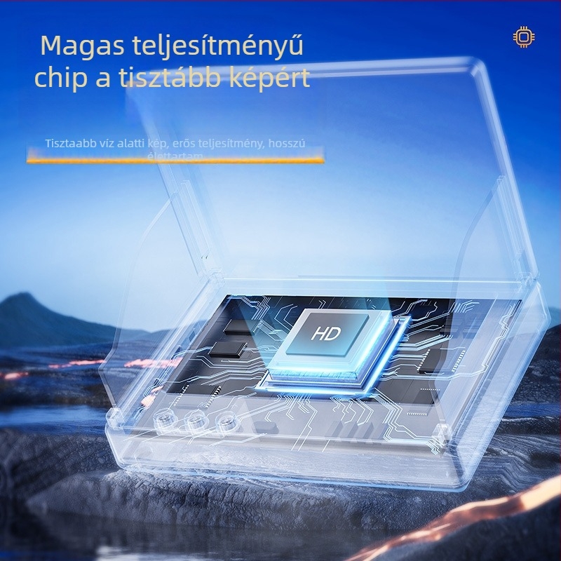 HD alatti halfigyelő kamera éjszakai látással és ultra–széles látómezővel; mélységtartomány 0.6–30 m; DC 10–18 V tápegység; márka Zhi Yi.