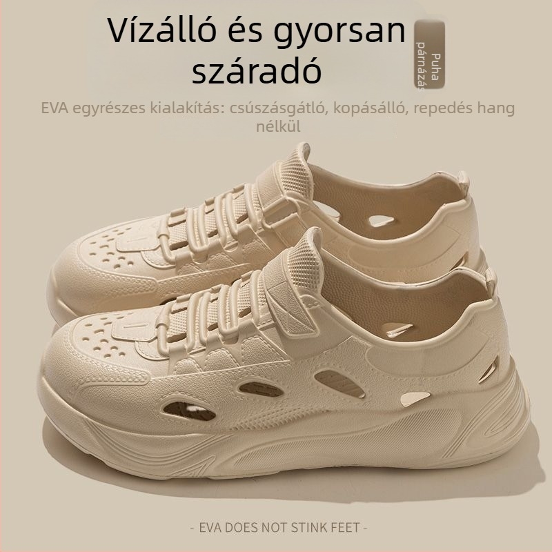 Férfi EVA víziszandál, egész éves viselet, lélegző, csúszásmentes, vastag talpú, strandhoz és szabadtéri tevékenységekhez