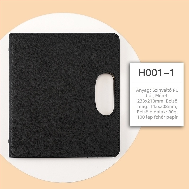 Hordozható, többfunkciós üzleti notesz; márka Qingxuan; borító: anti-nyomtatási anyag; kötés: loose-leaf; Dowling papír 80 g/m²