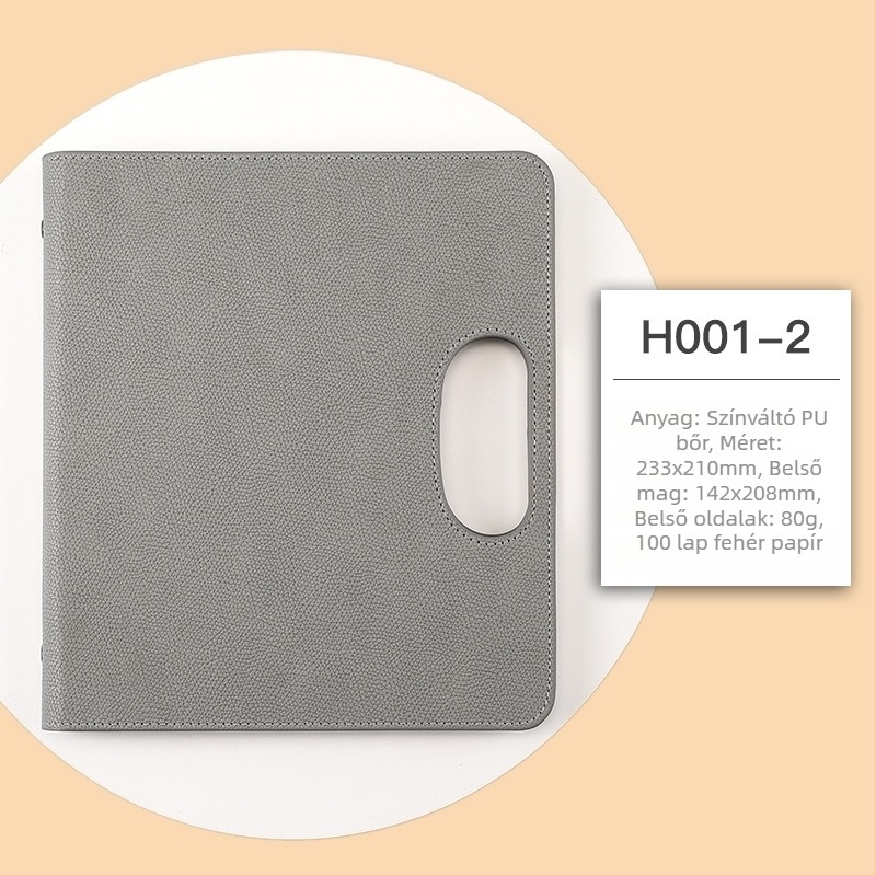 Hordozható, többfunkciós üzleti notesz; márka Qingxuan; borító: anti-nyomtatási anyag; kötés: loose-leaf; Dowling papír 80 g/m²