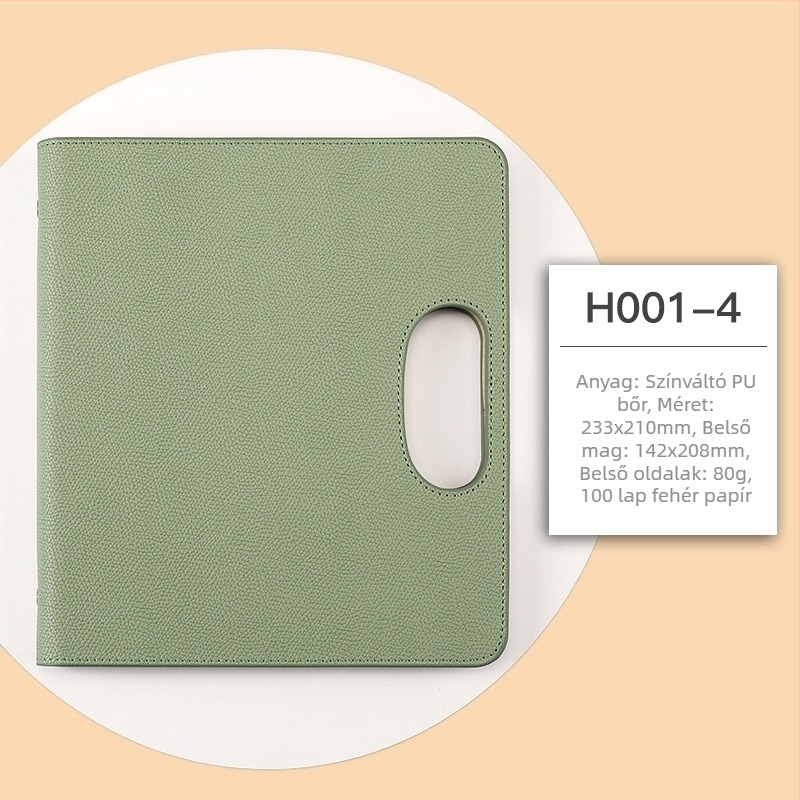 Hordozható, többfunkciós üzleti notesz; márka Qingxuan; borító: anti-nyomtatási anyag; kötés: loose-leaf; Dowling papír 80 g/m²