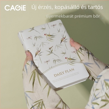 Napló: extravastag, kínai stílusú, naponta egy oldal, éves naptár (PU borító; varrott kötés; nyers fa cellulóz papír; 100 gsm; 300–400 oldal)