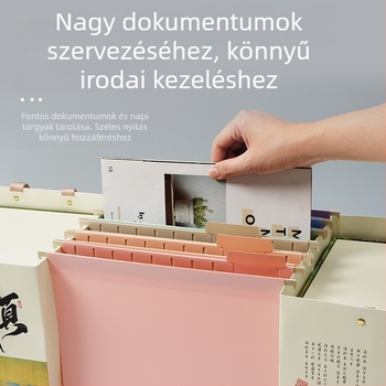 Gyorsklip fali fájlokhoz, függő állvány osztályozó címkékkel, PP anyag, modell 260112