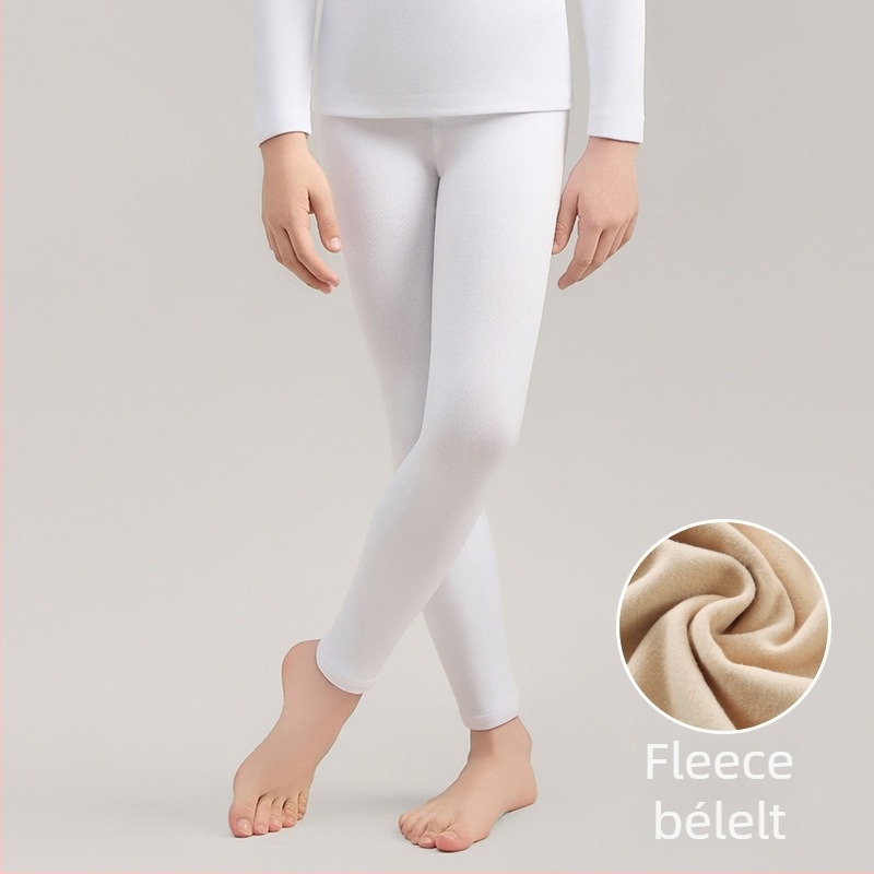 Lányok balettalapréteg felső fleece-béléssel téli edzésekhez, 3–8 éveseknek