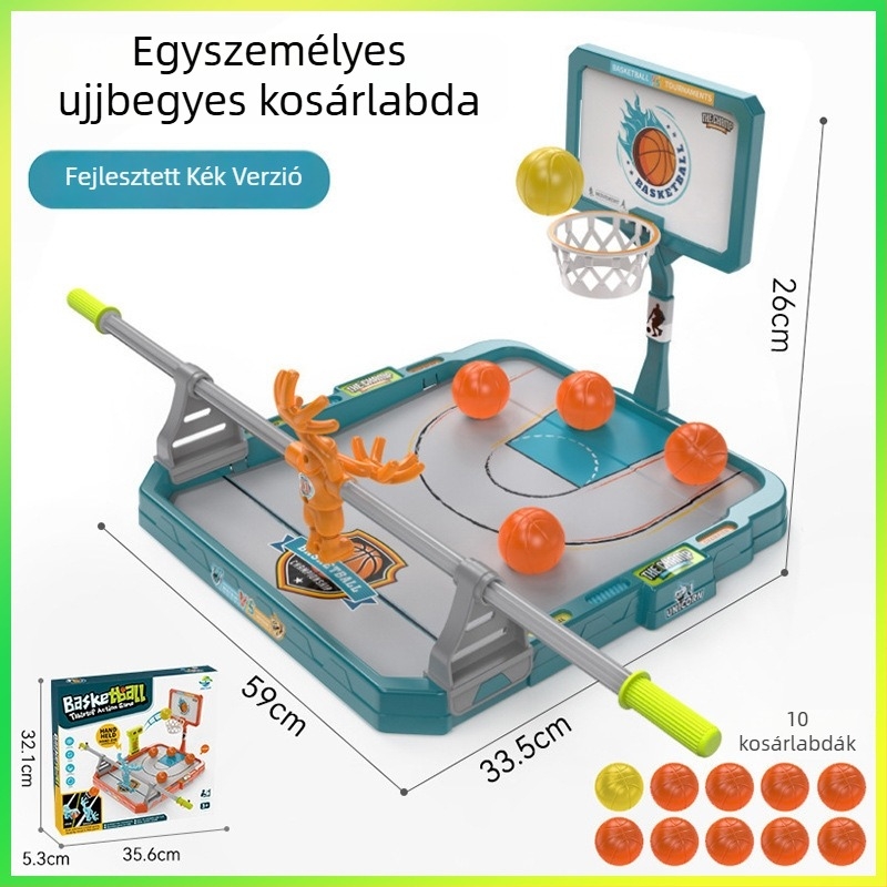 Gyerekeknek szóló ujjbegyes kosárlabdaasztal – beltéri interaktív párbaj időmérővel, 4–6 éveseknek