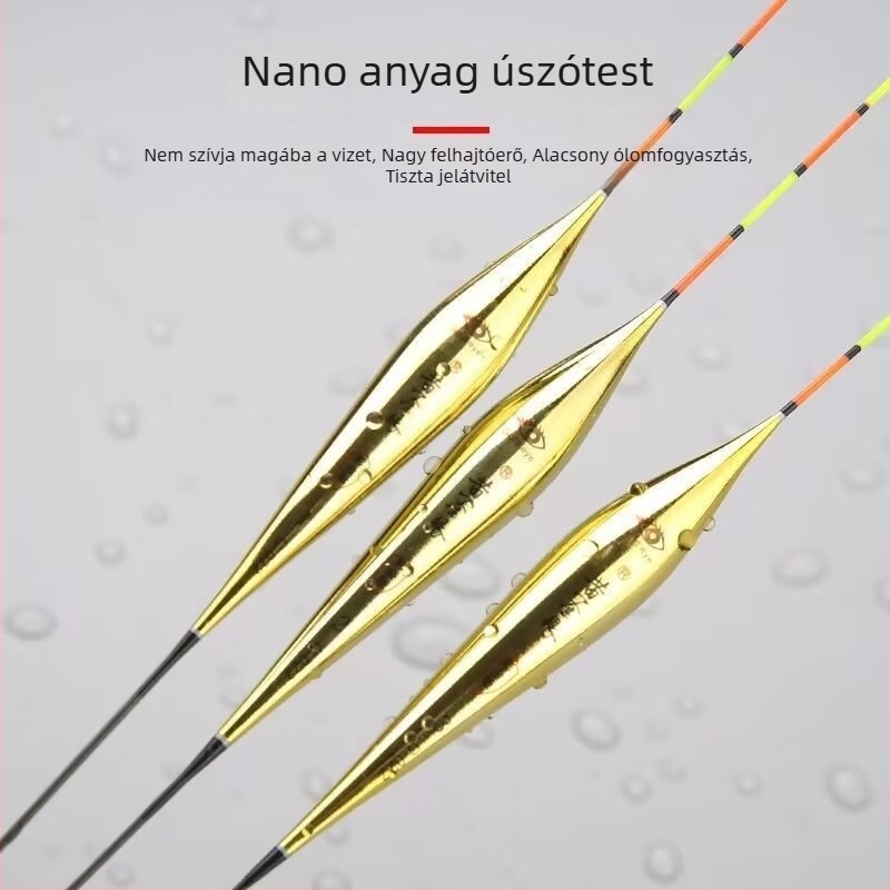 Arany kiadás – Magas érzékenységű úszó crucian carp és carp számára, Black Pit versenysport vadvízi horgászathoz (kevert tenyésztésű úszó)