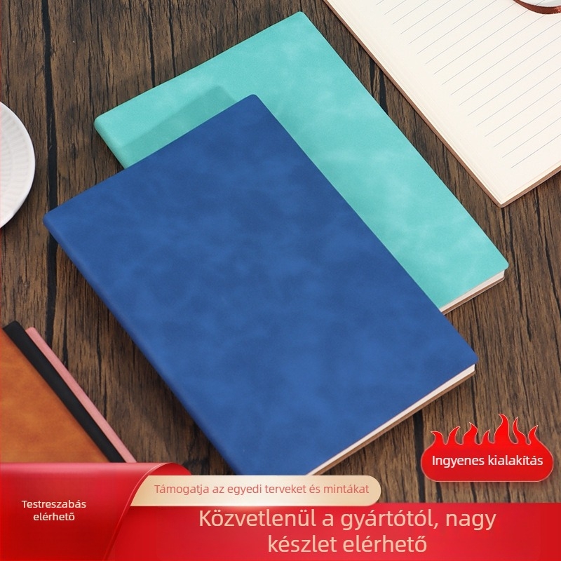 Start Macro notesz PU bőr borítóval, drótos kötés, Dowling papír 80gsm