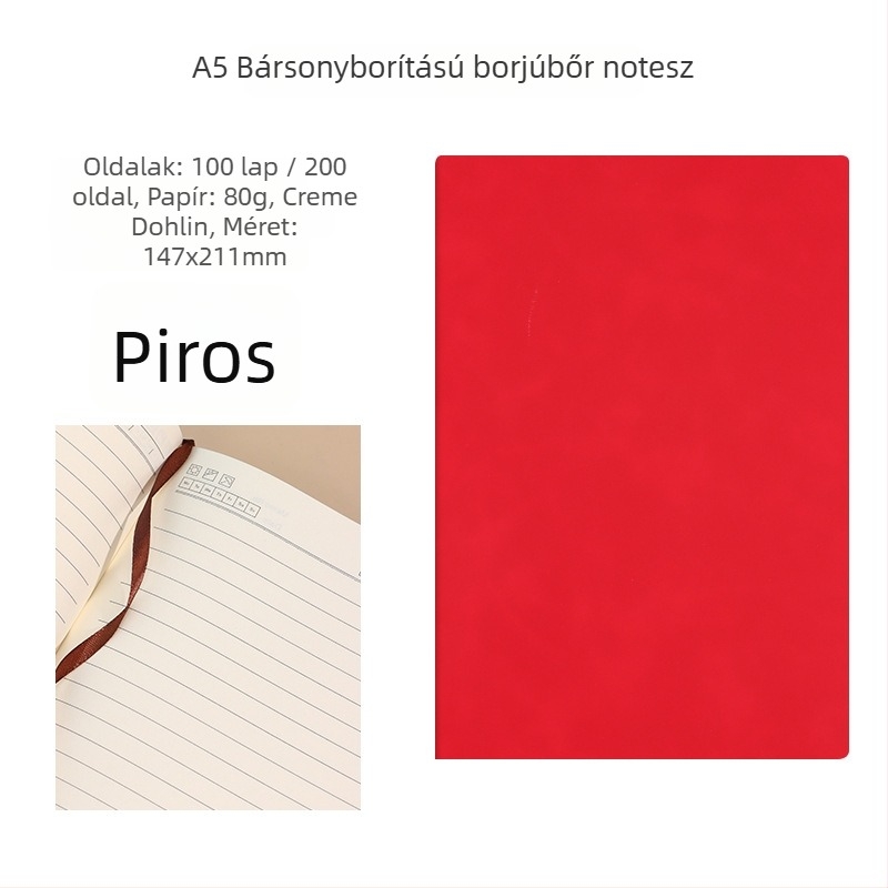 Start Macro notesz PU bőr borítóval, drótos kötés, Dowling papír 80gsm