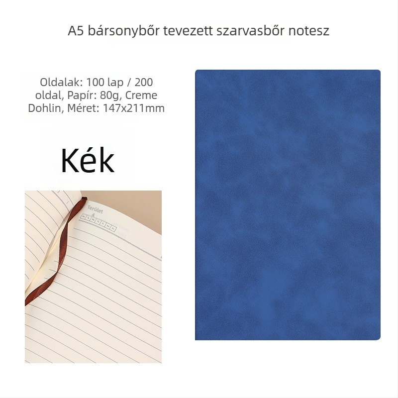 Start Macro notesz PU bőr borítóval, drótos kötés, Dowling papír 80gsm