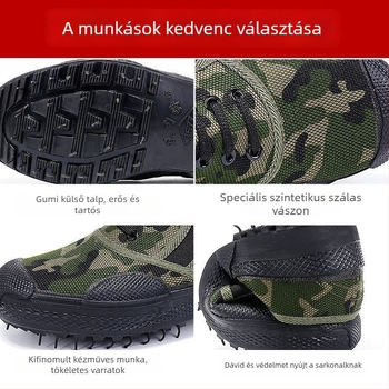 Unisex túrabakancs, alacsony profilú, katonai stílus, felső rész: szintetikus bőr, csúszásmentes gumitalp, középtalp: gumi