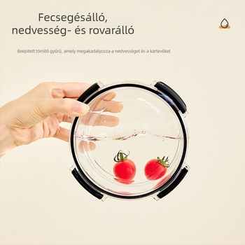 Qiaofeng műanyag élelmiszer-tároló doboz fedővel — modern egyszerű stílus, zárófunkció