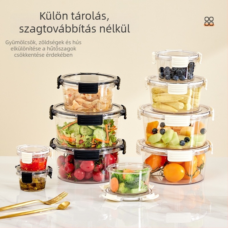 Qiaofeng műanyag élelmiszer-tároló doboz fedővel — modern egyszerű stílus, zárófunkció