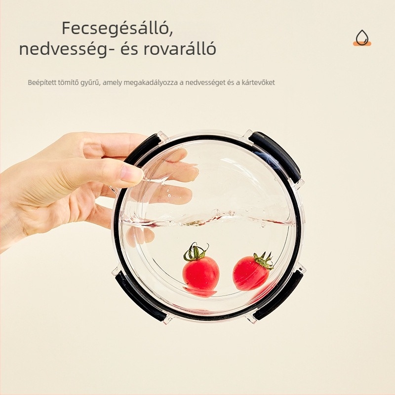 Qiaofeng műanyag élelmiszer-tároló doboz fedővel — modern egyszerű stílus, zárófunkció