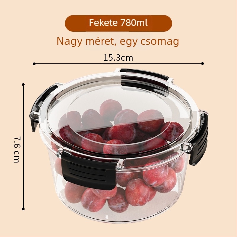 Qiaofeng műanyag élelmiszer-tároló doboz fedővel — modern egyszerű stílus, zárófunkció