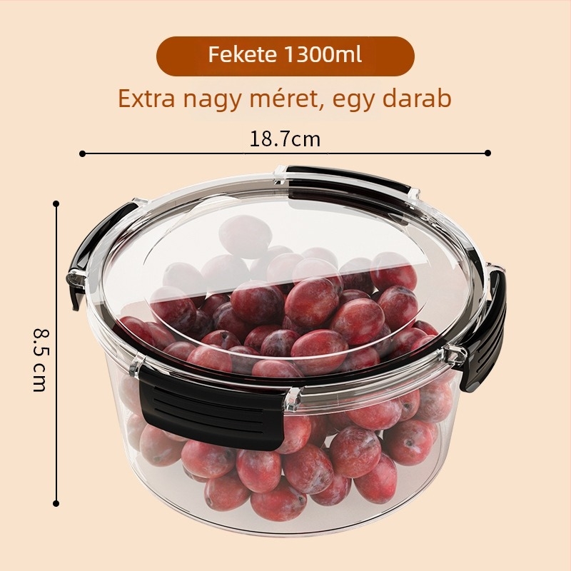 Qiaofeng műanyag élelmiszer-tároló doboz fedővel — modern egyszerű stílus, zárófunkció